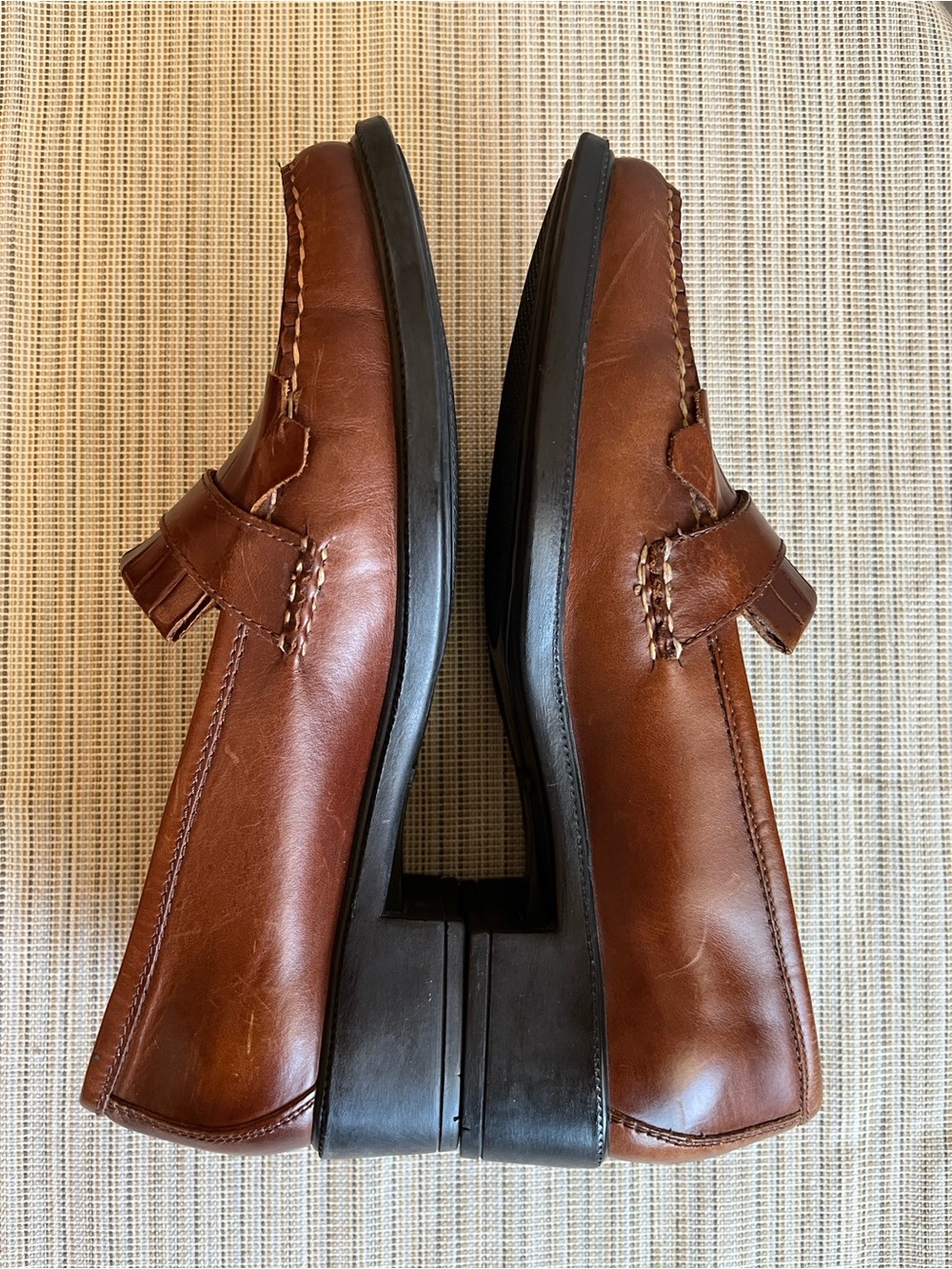 Women’s Eastland Rosalie Brown Leather Kiltie Fringe Loafers Size 9 Wide - Picture 6 of 11